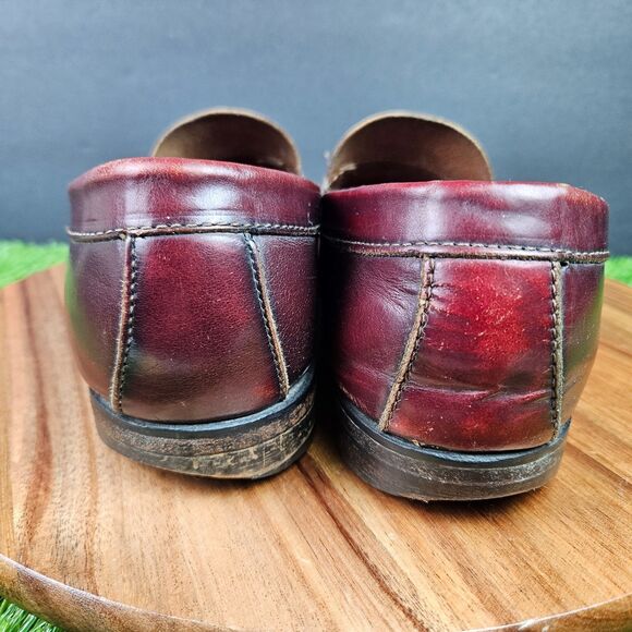 GH Bass Weejuns Logan Shoes Mens Size 9.5 D Burgundy Leather Penny Loafers main image 6